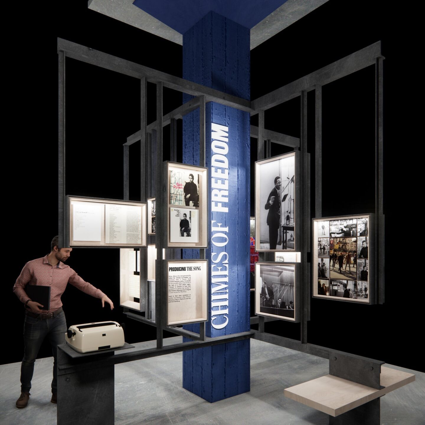 BDC - Interior Six Songs Exhibit Rendering - Courtesy of Olson K